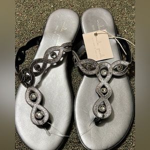 Silver sandals